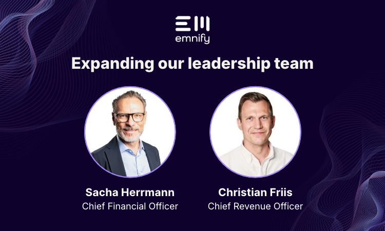 Feature image for emnify Appoints Sacha Herrmann as Chief Financial Officer and Christian Friis as Chief Revenue Officer