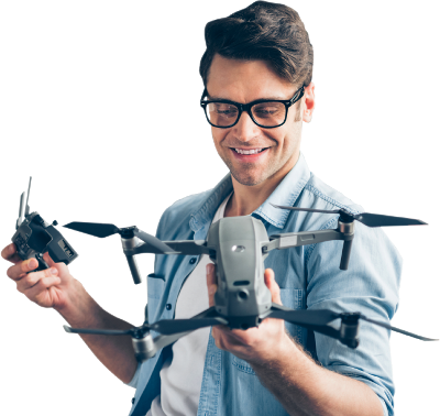 Man with drone