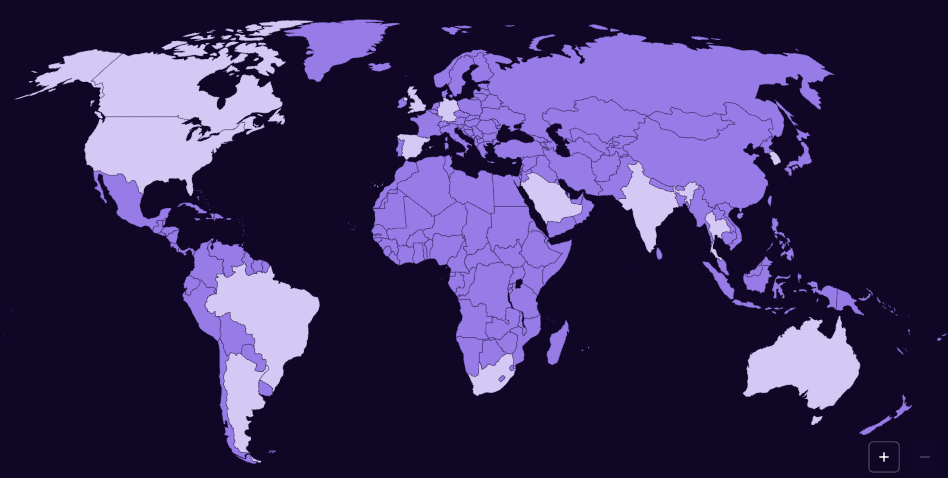 emnify iot Coverage map