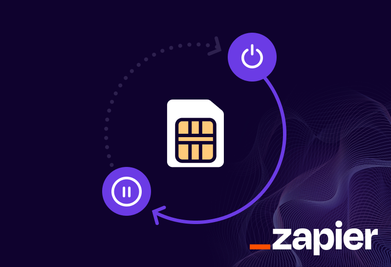 Feature image for Automate+SIM+management+for+seasonal+IoT+products+with+EMnify+and+Zapier