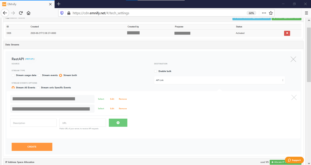 adding stream DevicePilot adjust