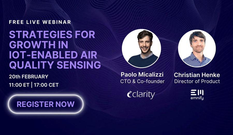 On-Demand Webinar: Strategies for Growth in IoT-Enabled Air Quality Sensing