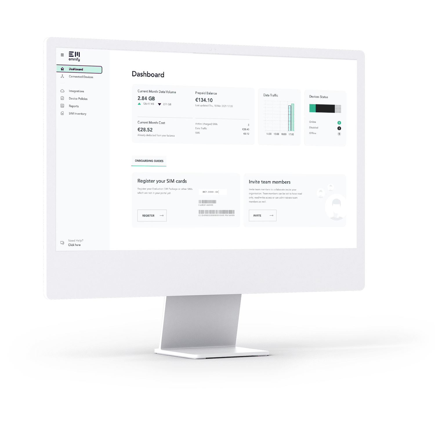 emnify IoT Admin Dashboard | emnify