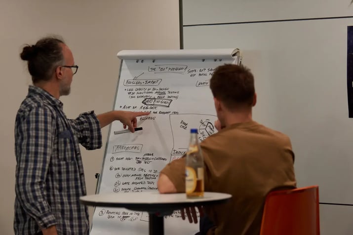 emnify Engineering and Product experts brainstorming