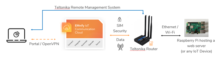 Teltonika RUT240 Cellular Router With Prepaid Two Year LTE