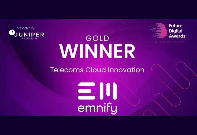 Feature image for emnify+Wins+Gold+Award+for+Telecoms+Cloud+Innovation+at+Juniper+Research+Future+Digital+Awards+2026