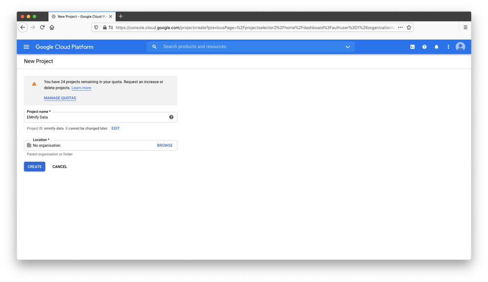 Pub Sub menu Google Cloud