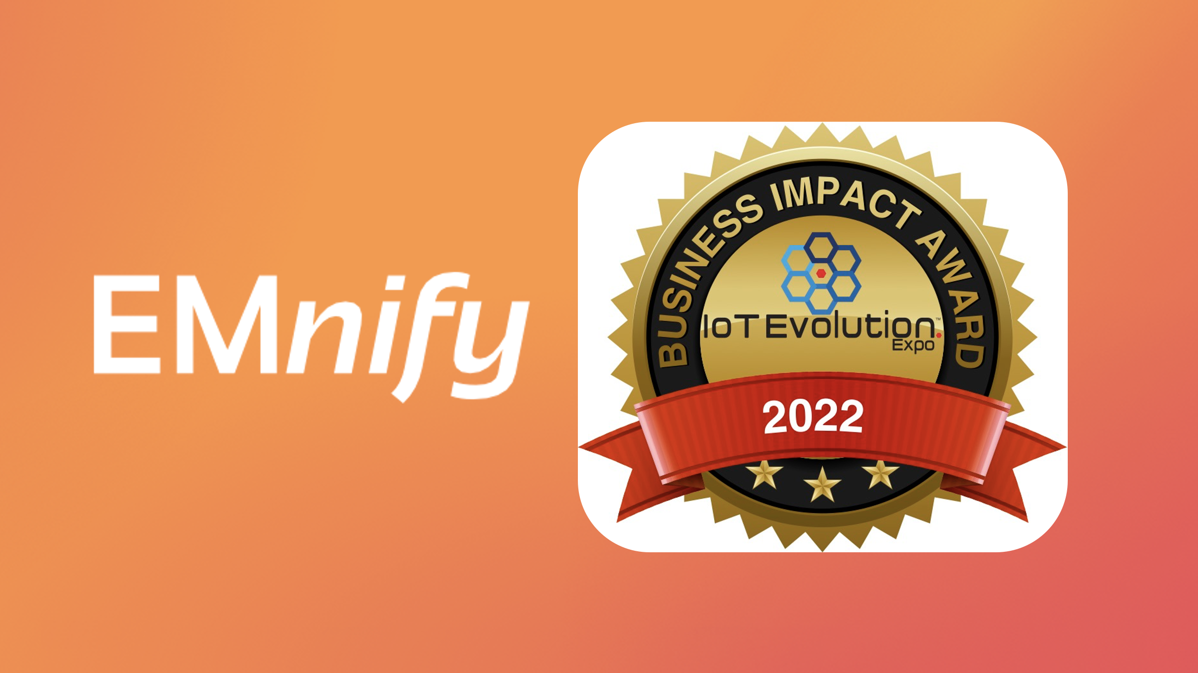 Feature image for emnify+Receives+2022+IoT+Business+Impact+Award+from+IoT+Evolution