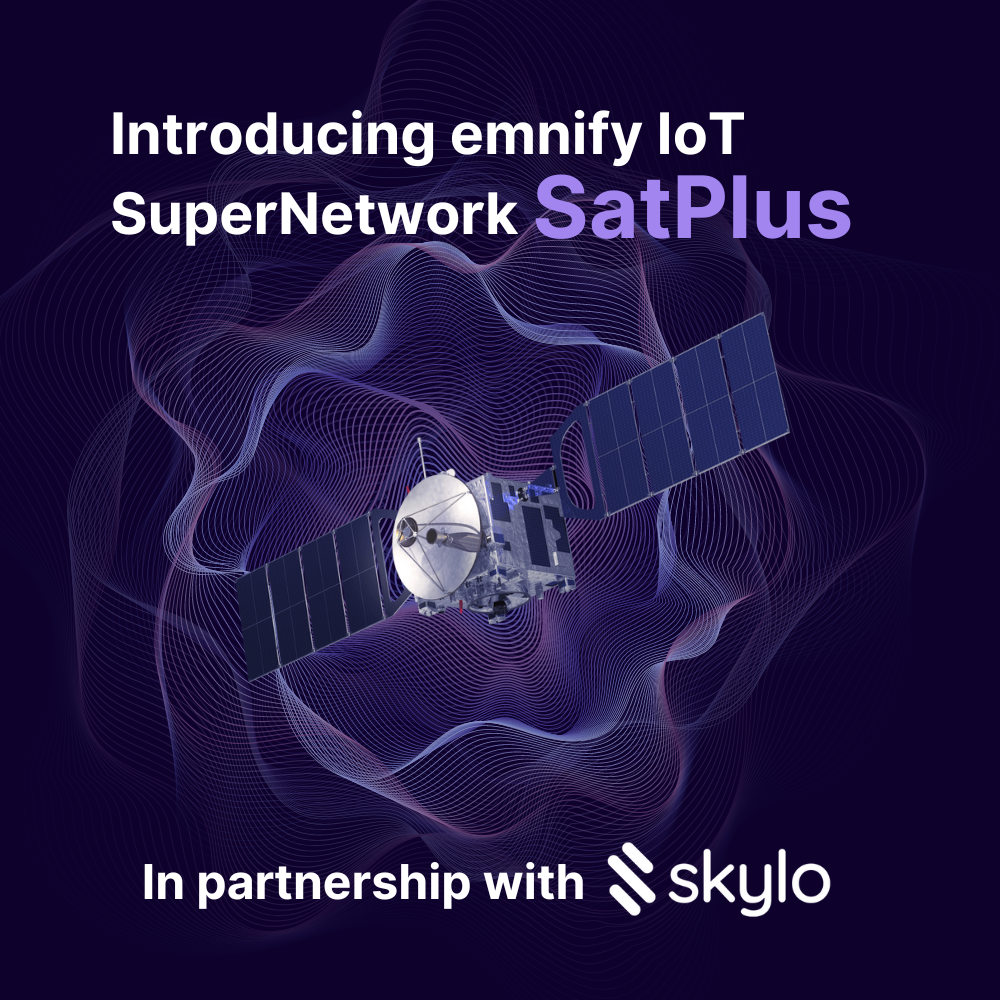 Feature image for emnify+announces+IoT+SuperNetwork+SatPlus%2C+industry-first+converged+cellular+and+satellite+IoT+connectivity+in+North+America+and+Europe